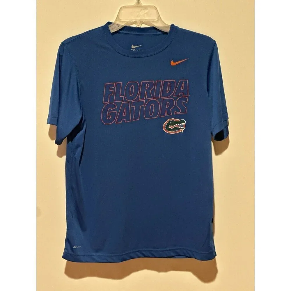 EUC Big Boys Girls Nike Dri-Fit Youth University of Florida UF Gators Shirt XL